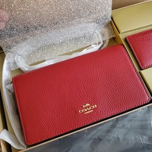 NWT Coach Anna Foldover Clutch Crossbody with Card Case
